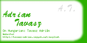 adrian tavasz business card