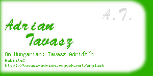 adrian tavasz business card